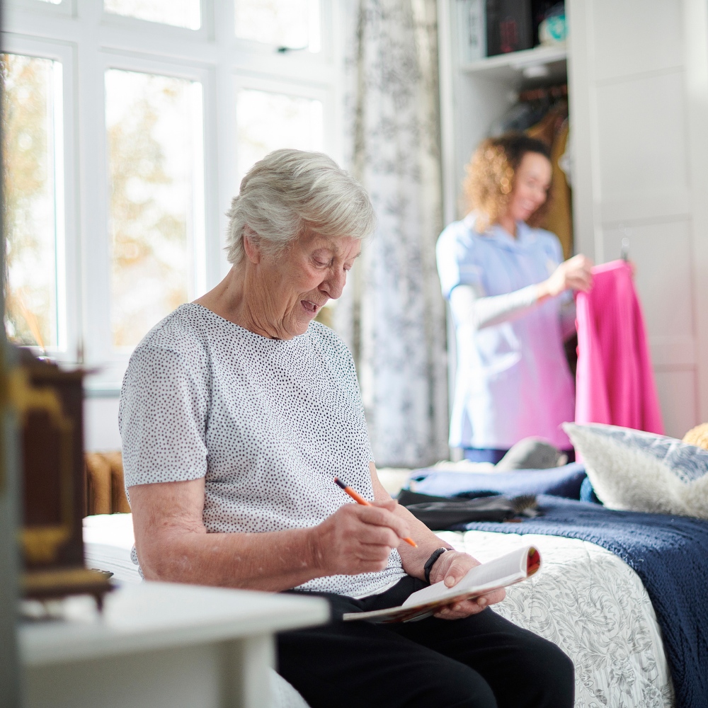 Support Workers Assisting Individuals with Daily Activities